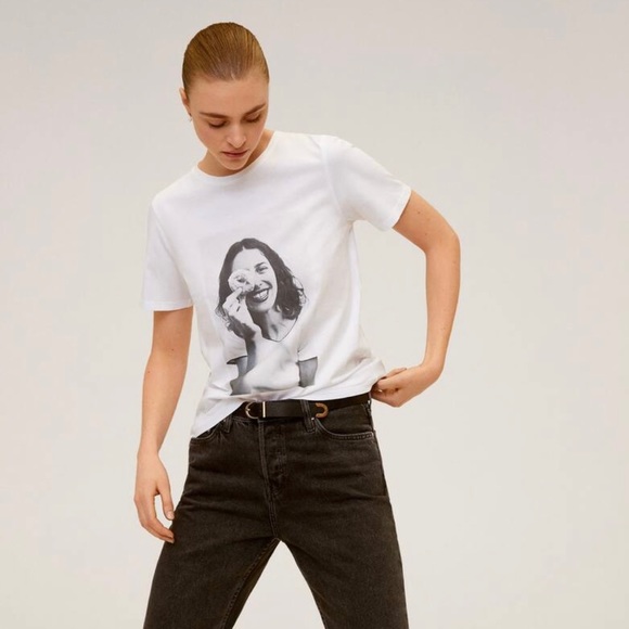NWT MANGO WOMEN’S PRINTED T-SHIRT - Picture 2 of 8